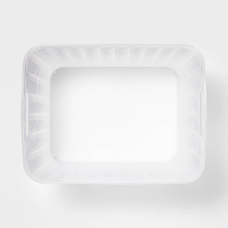 slide 3 of 5, Wave XL Curved Storage Bin Translucent - Brightroom™: Polypropylene, 26L Capacity, Fits 13" Cube System, 26 liter