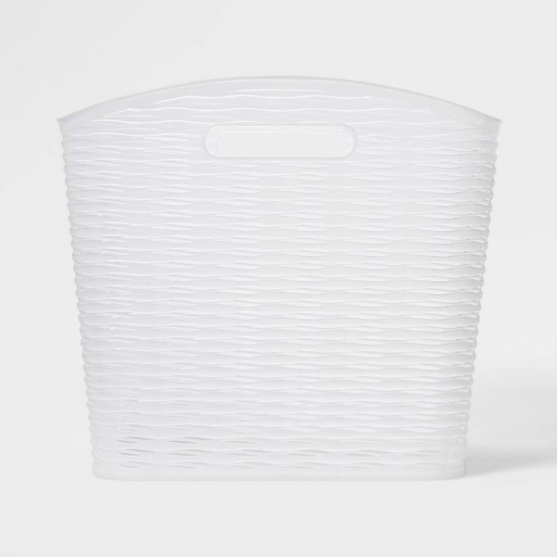 slide 1 of 5, Wave XL Curved Storage Bin Translucent - Brightroom™: Polypropylene, 26L Capacity, Fits 13" Cube System, 26 liter