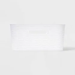 Wave Medium Storage Bin Translucent - Brightroom™: Polypropylene, 11L, 13" Cube System Compatible, Multicolored