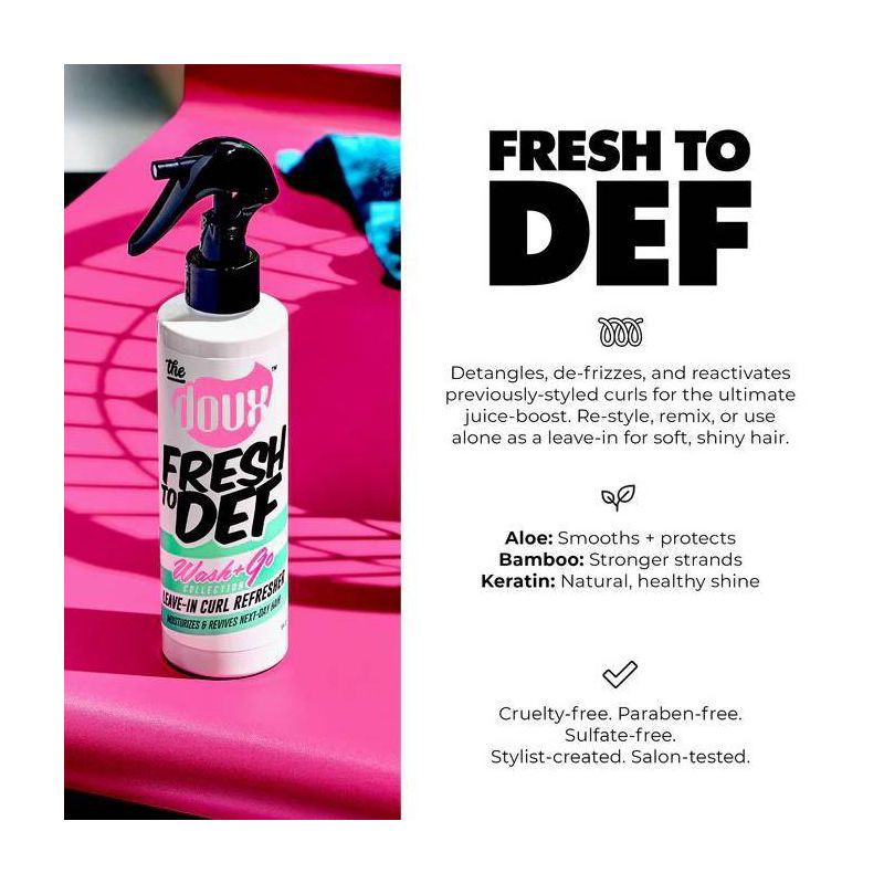 slide 3 of 7, The Doux Fresh to Def Leave-In Curl Refresher - 8 fl oz, 8 fl oz