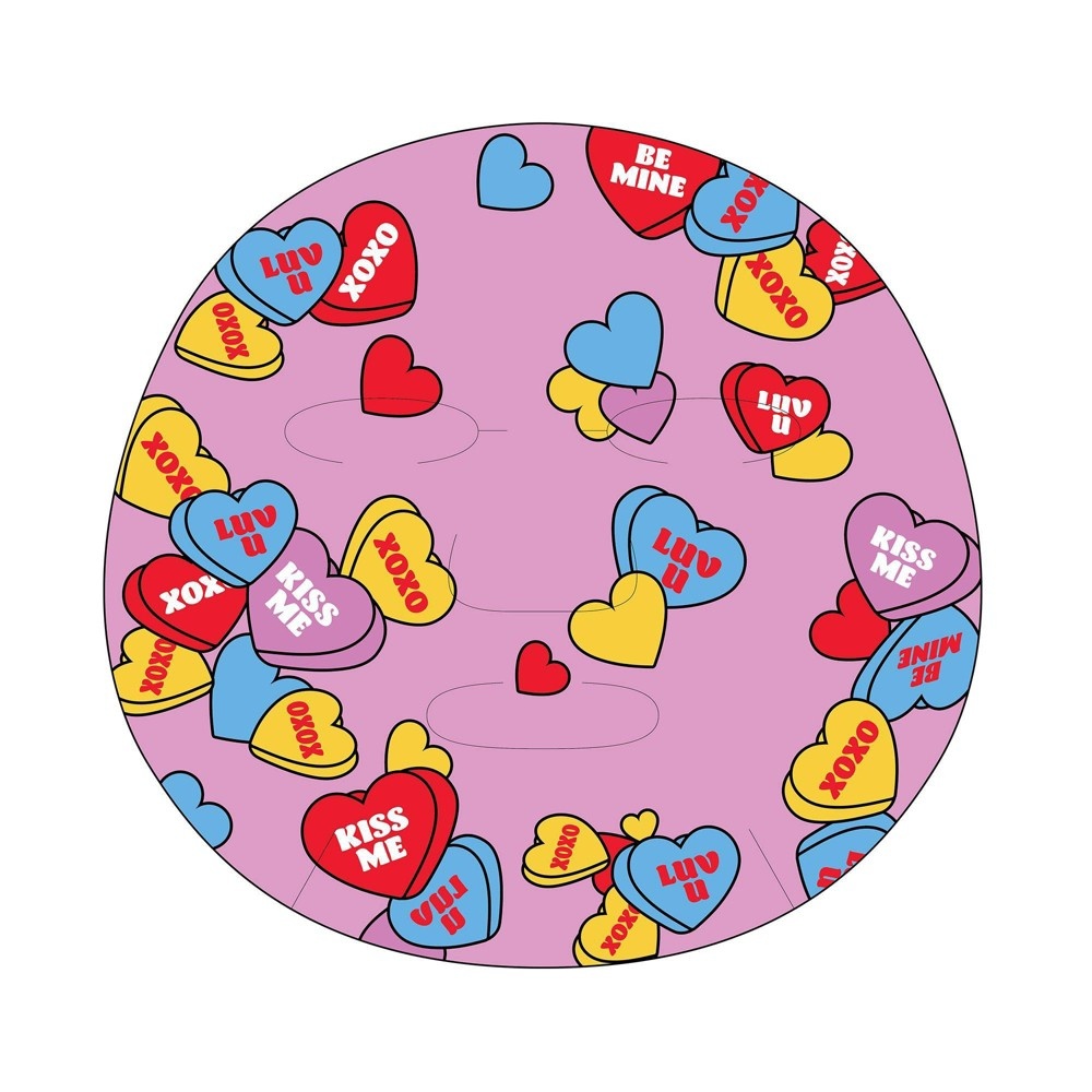 slide 3 of 3, Masque Bar Candy Hearts Printed Sheet Mask, 0.71 fl oz