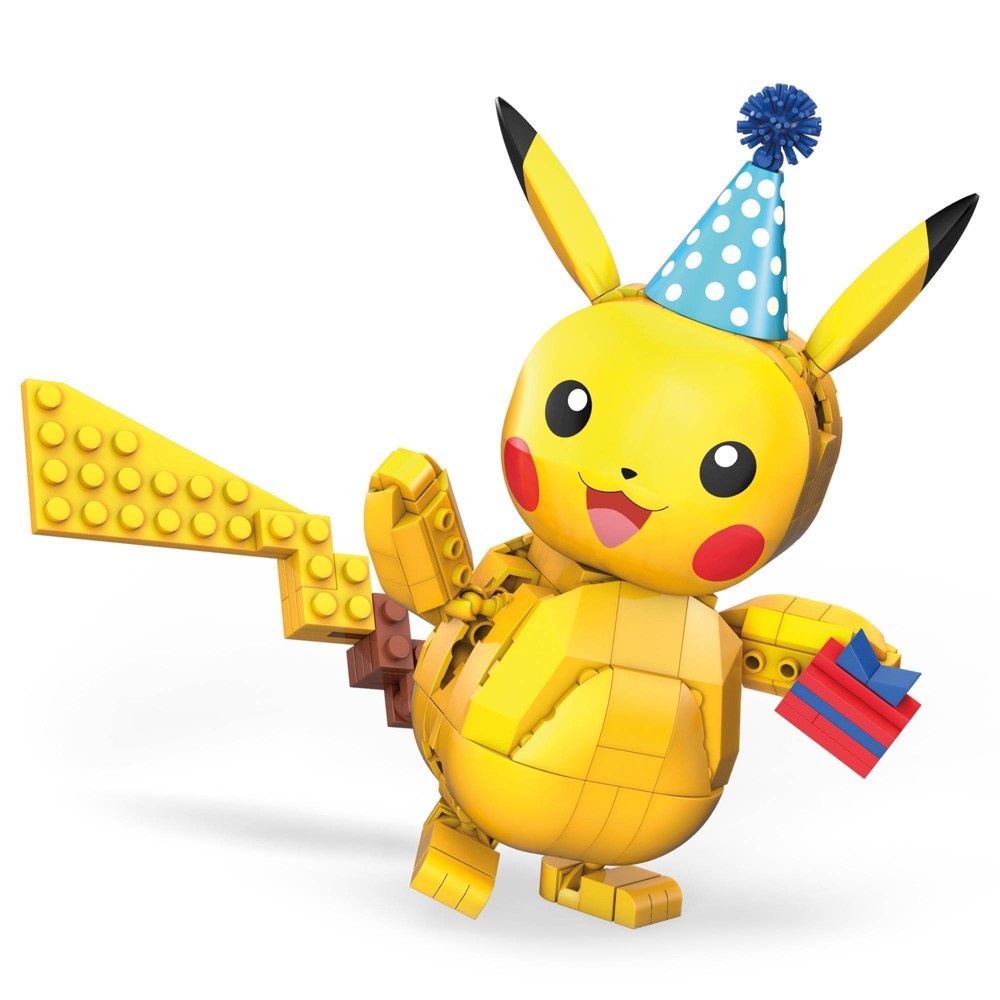 slide 4 of 5, Mega Construx Pokémon Celebration Pikachu Construction Set, 1 ct