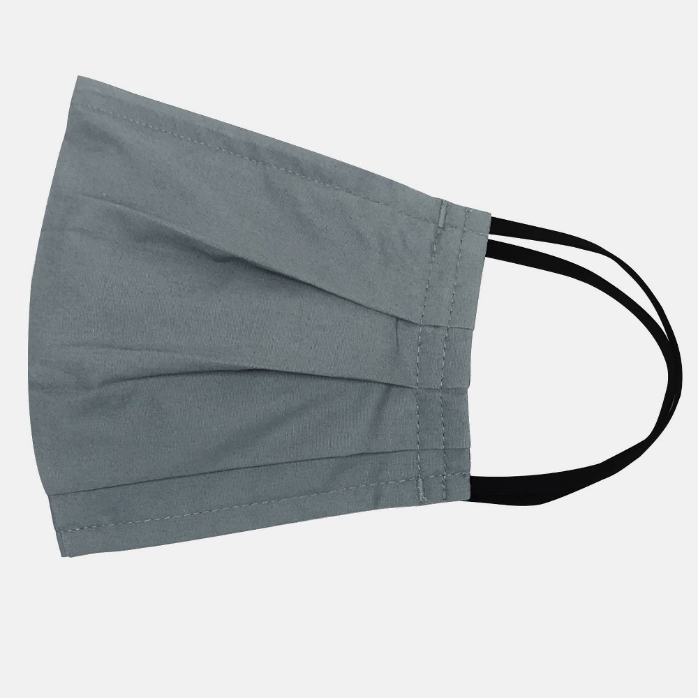 slide 4 of 8, 2pk Men's Fabric Face Masks - Goodfellow & Co Thundering Gray/Black L/XL, 2 ct