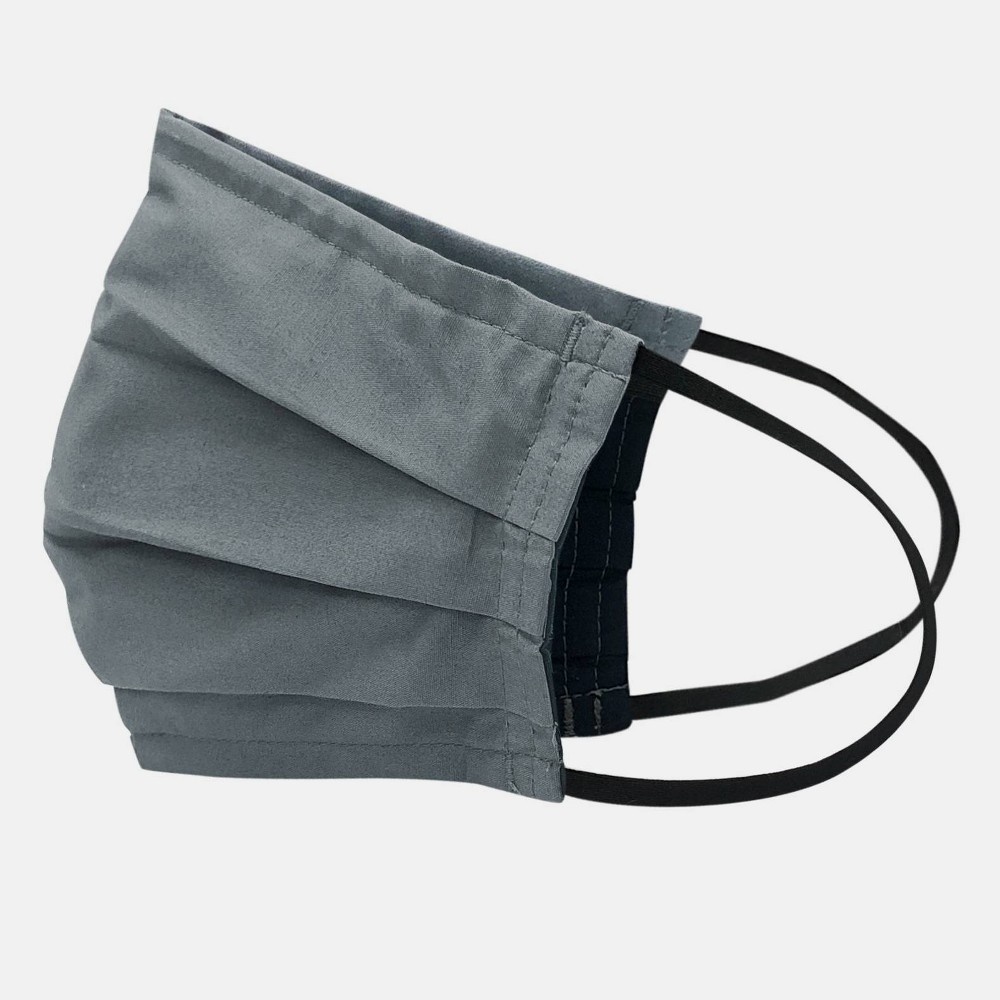 slide 6 of 8, 2pk Men's Fabric Face Masks - Goodfellow & Co Thundering Gray/Black L/XL, 2 ct