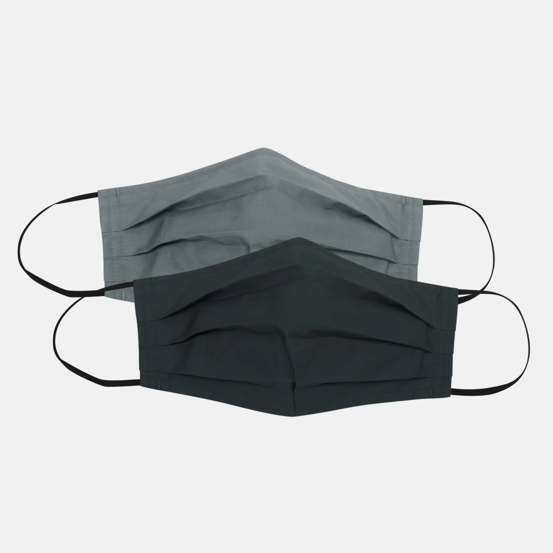 slide 1 of 8, 2pk Men's Fabric Face Masks - Goodfellow & Co Thundering Gray/Black L/XL, 2 ct