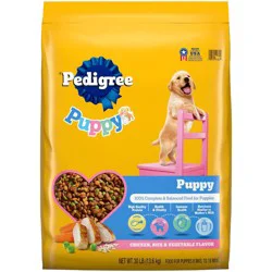 Pedigree Chicken, Rice and Vegetable Flavor Puppy Dry Dog Food - 30lbs