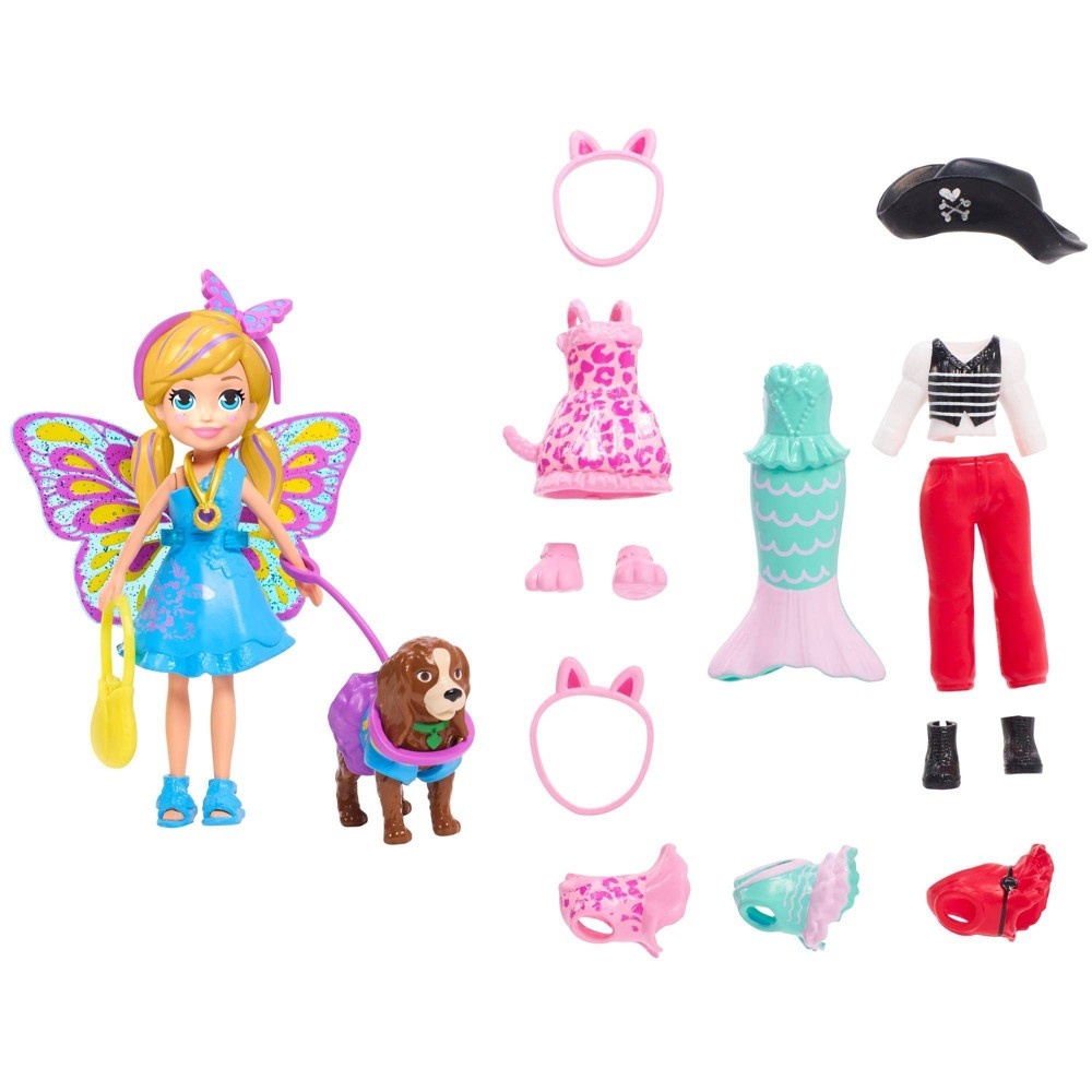 slide 5 of 6, Polly Pocket Polly & Puppy Matching Doll Playset, 1 ct