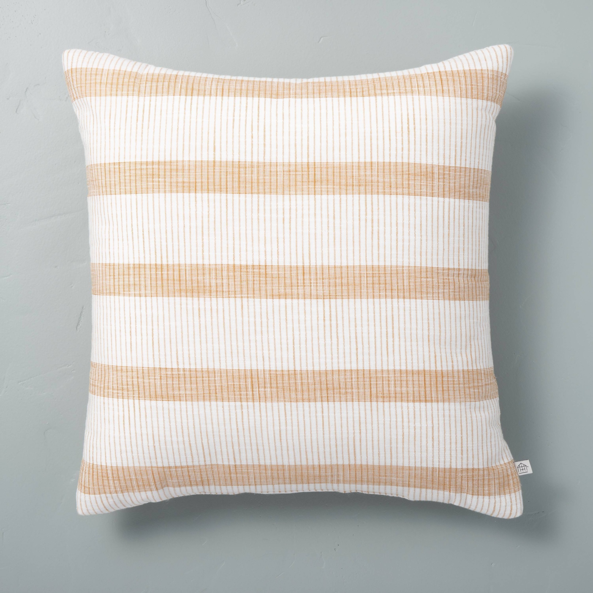 StyleWell Multi-Color Stripe Textured 18 in. x 18 in. Square Decorative Throw Pillow, Multicolor Striped