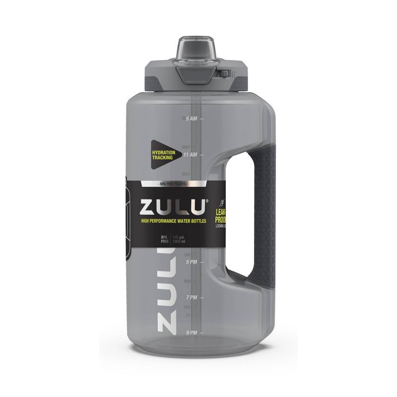 slide 1 of 6, Zulu Goals 64oz Half Gallon Plastic Jug - Gray, 64 oz