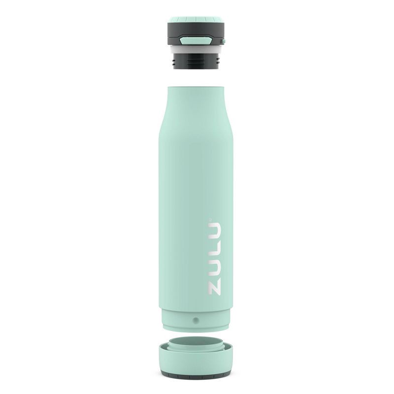 slide 2 of 7, Zulu 24oz Ace Stainless Steel Water Bottle - Mint Green, 24 oz