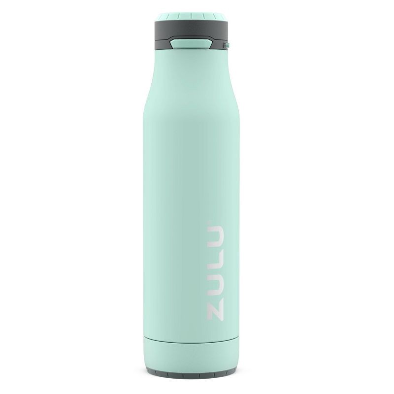 slide 1 of 7, Zulu 24oz Ace Stainless Steel Water Bottle - Mint Green, 24 oz