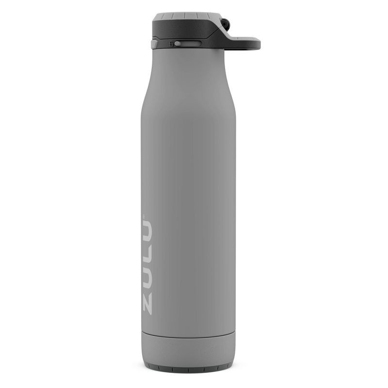 slide 2 of 4, Zulu 24oz Ace Stainless Steel Water Bottle - Gray, 1 ct