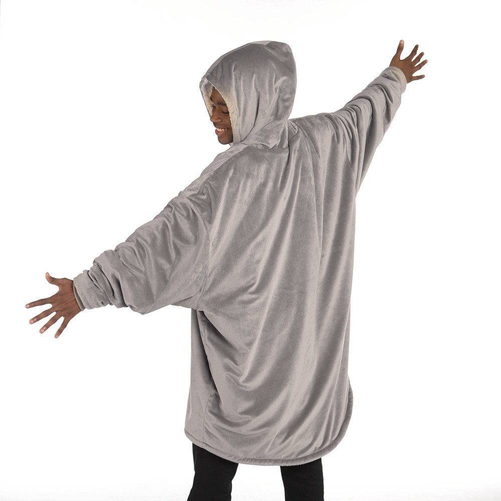 slide 8 of 8, The Comfy Original Wearable Blanket - Gray, 1 ct