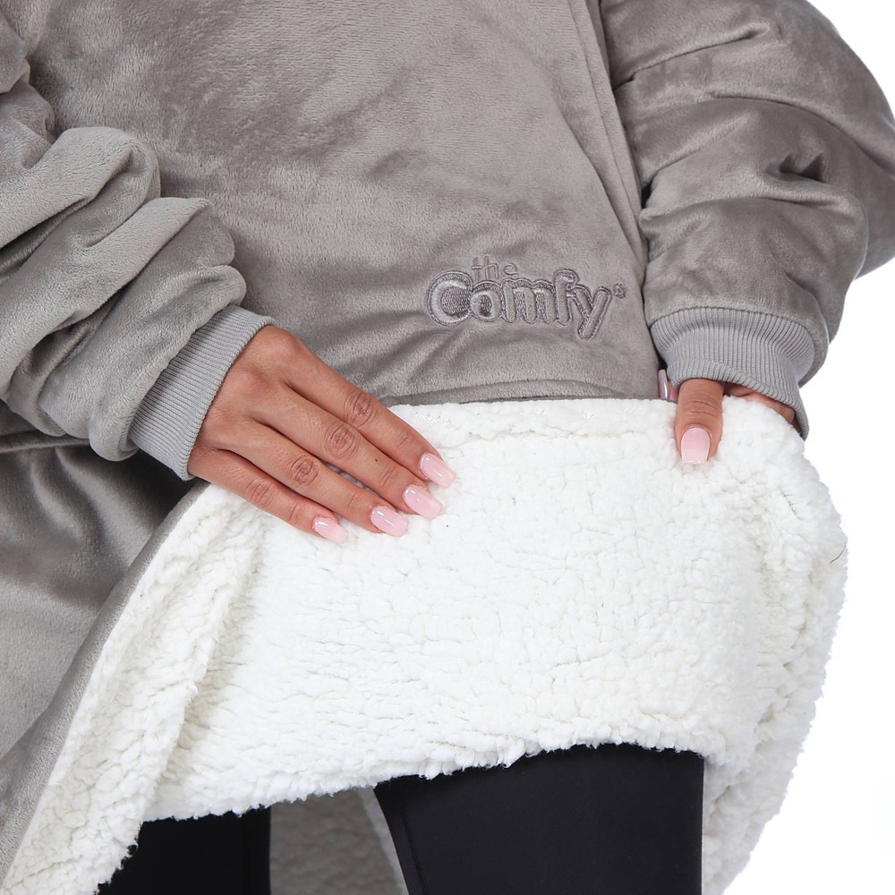 slide 2 of 8, The Comfy Original Wearable Blanket - Gray, 1 ct