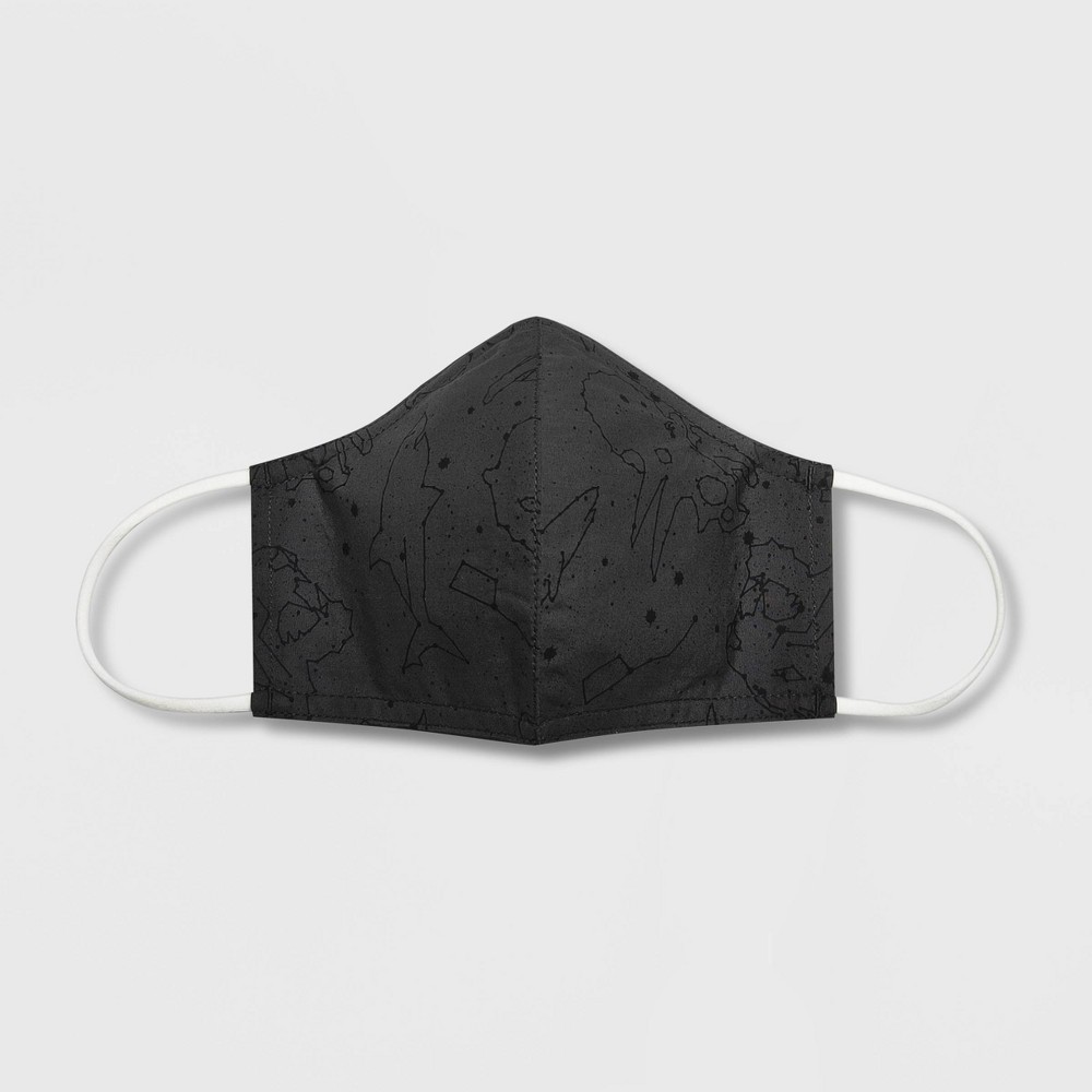 slide 2 of 7, Kids' 2pk Shark Cloth Face Masks - Cat & Jack Gray/Blue, 2 ct