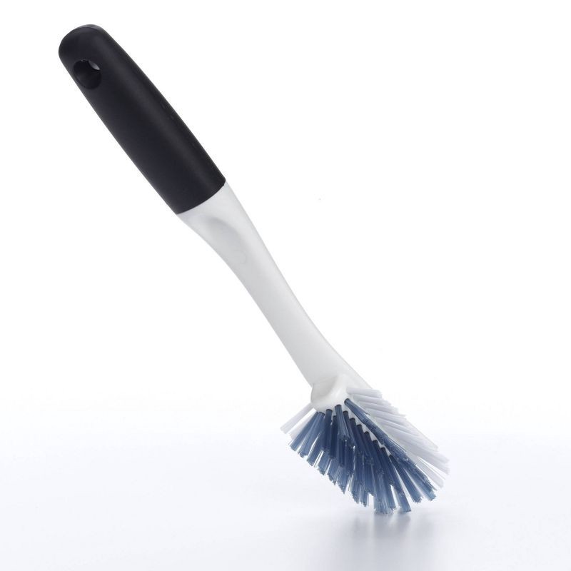 slide 3 of 6, OXO Dish Brush: Nylon Kitchen Scrubber, Reusable Cleaning Tool, White, 11" Height, 1 ct
