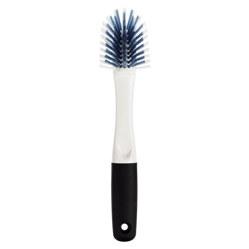 slide 4 of 6, OXO Dish Brush: Nylon Kitchen Scrubber, Reusable Cleaning Tool, White, 11" Height, 1 ct