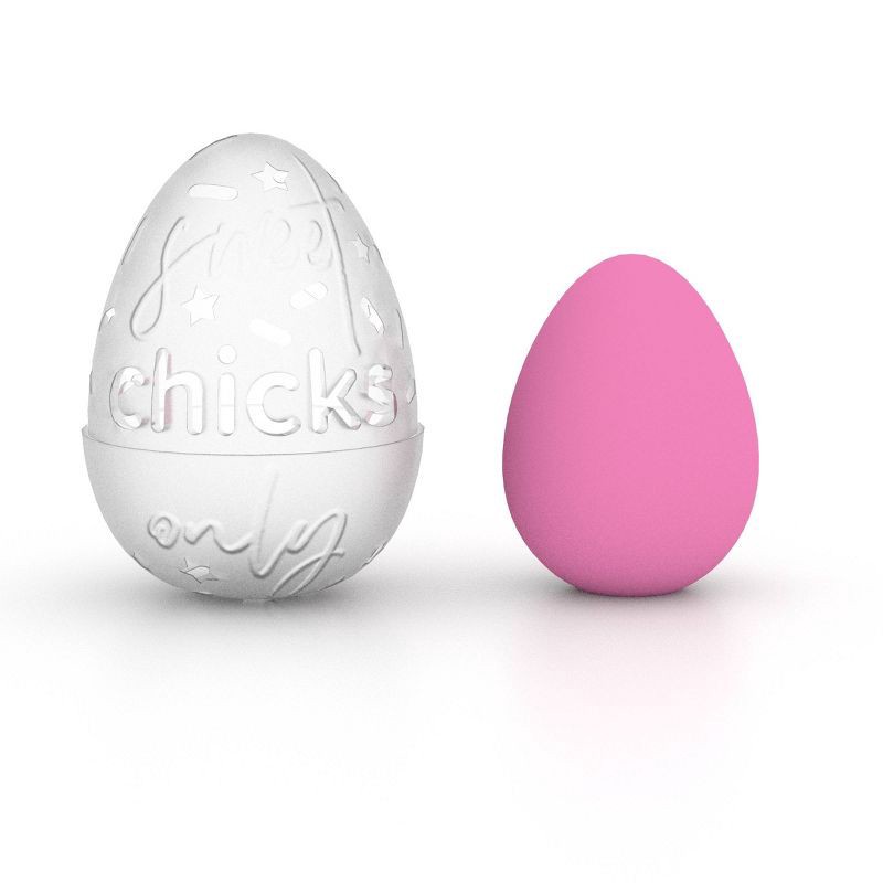 slide 2 of 6, Beauty Bakerie Bite Size The Hatch Blending Egg Makeup Sponge with Travel Case - Light Pink, 1 ct