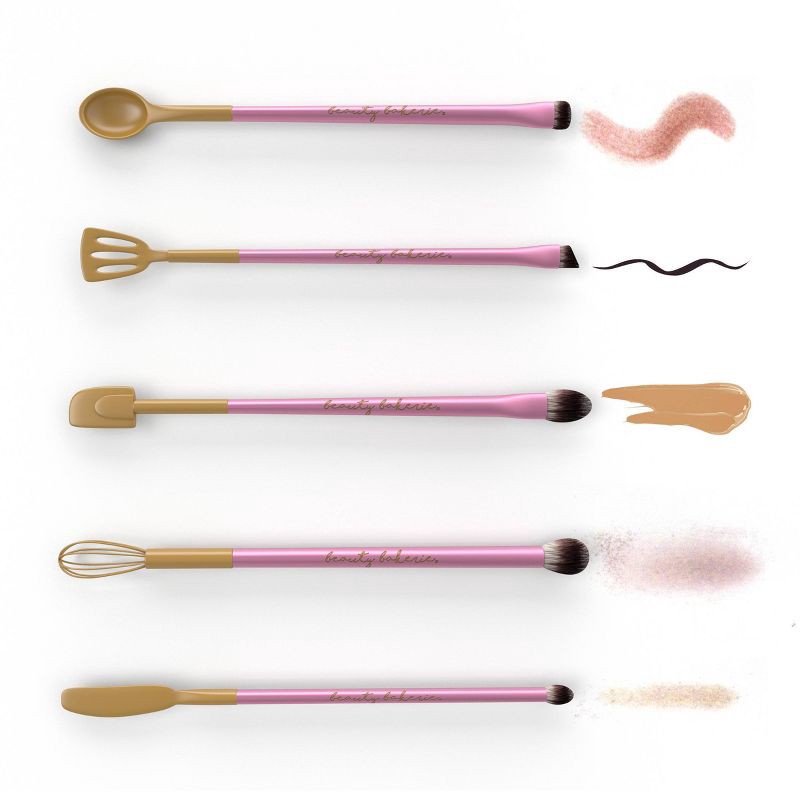 slide 11 of 11, Beauty Bakerie EyesCream Paint Job Brush Set - 5pc, 5 ct