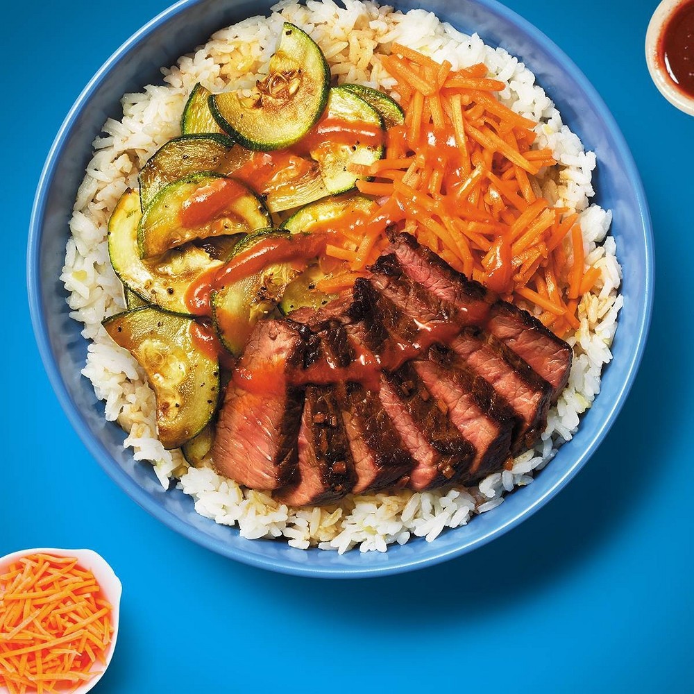 slide 4 of 4, HelloFresh Flex Bibimbap with Pickled Carrots & Jasmine Rice Meal Starter Kit, 19.9 oz