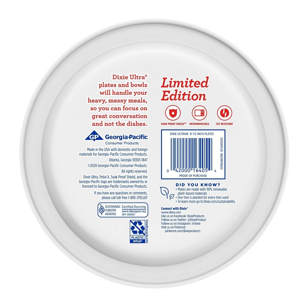 slide 3 of 3, Dixie Ultra 9"; Holiday Plates - Trees, 30 ct