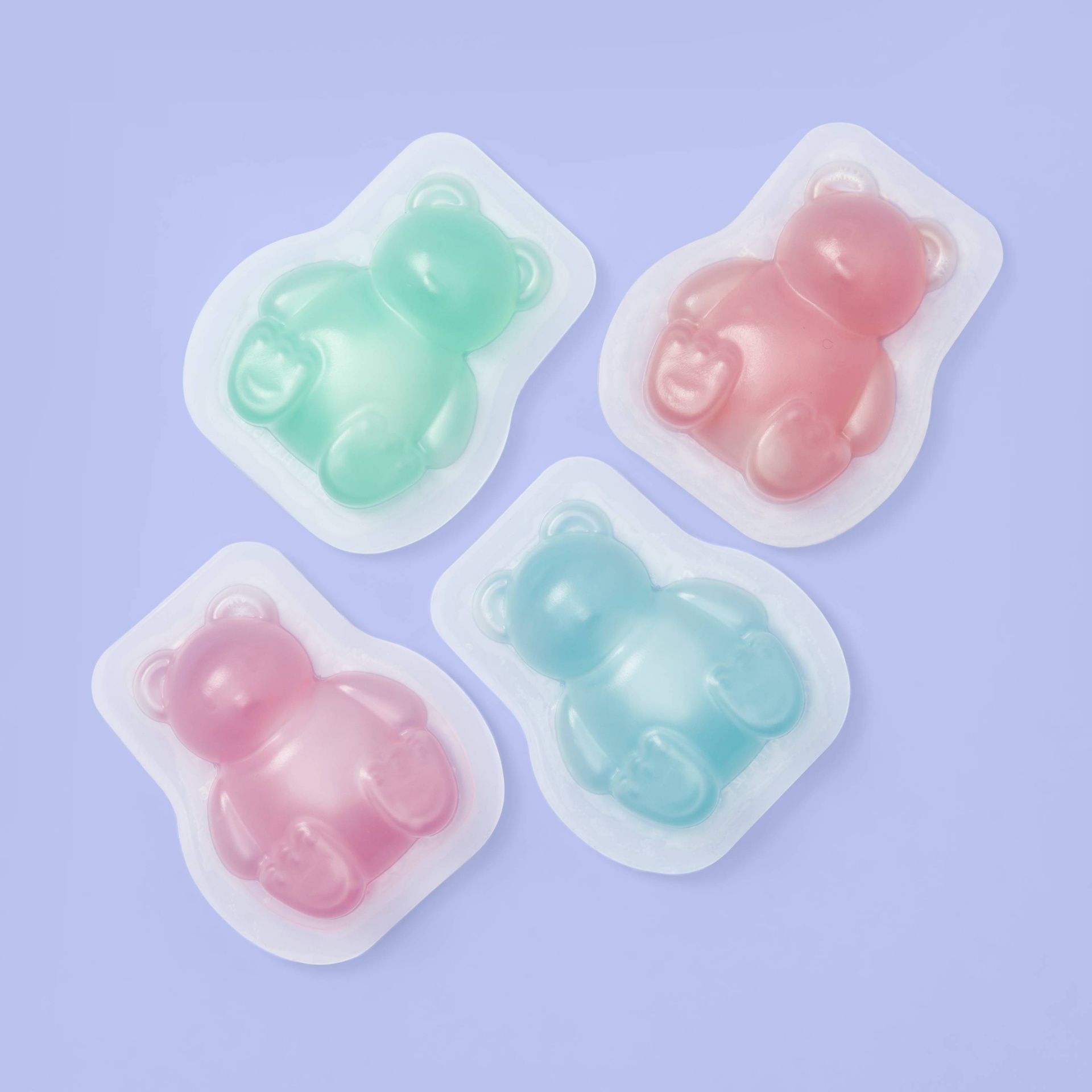 slide 1 of 3, Gummy Bear Jelly Pod Mask Set - More Than Magic, 4 ct, 0.17 fl oz