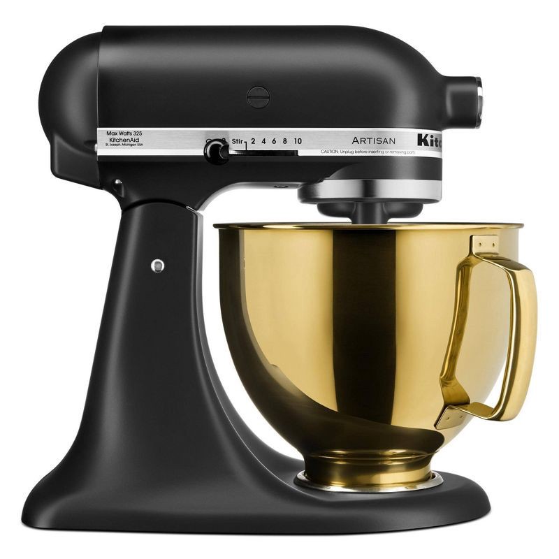 slide 2 of 4, KitchenAid 5qt Radiant Gold Colorfast Finish Stainless Steel Bowl - KSM5SS, 5 qt