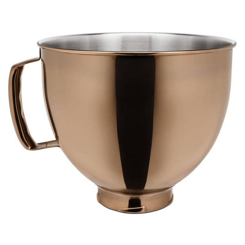 slide 1 of 4, KitchenAid 5qt Radiant Copper Colorfast Finish Stainless Steel Bowl - KSM5SS: Stand Mixer Accessory, Dishwasher-Safe, 5 qt
