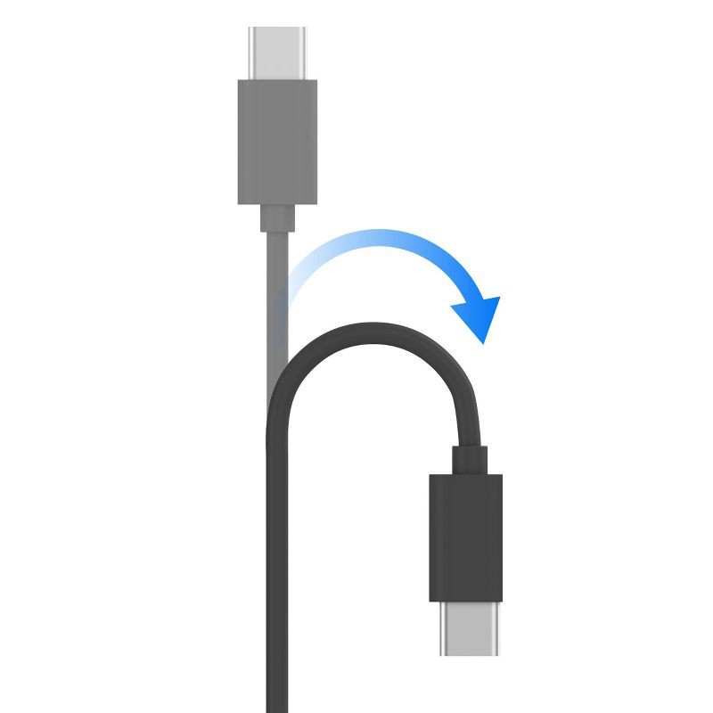 slide 4 of 9, Just Wireless 6' TPU Type-C to USB-A Cable - Gray, 1 ct