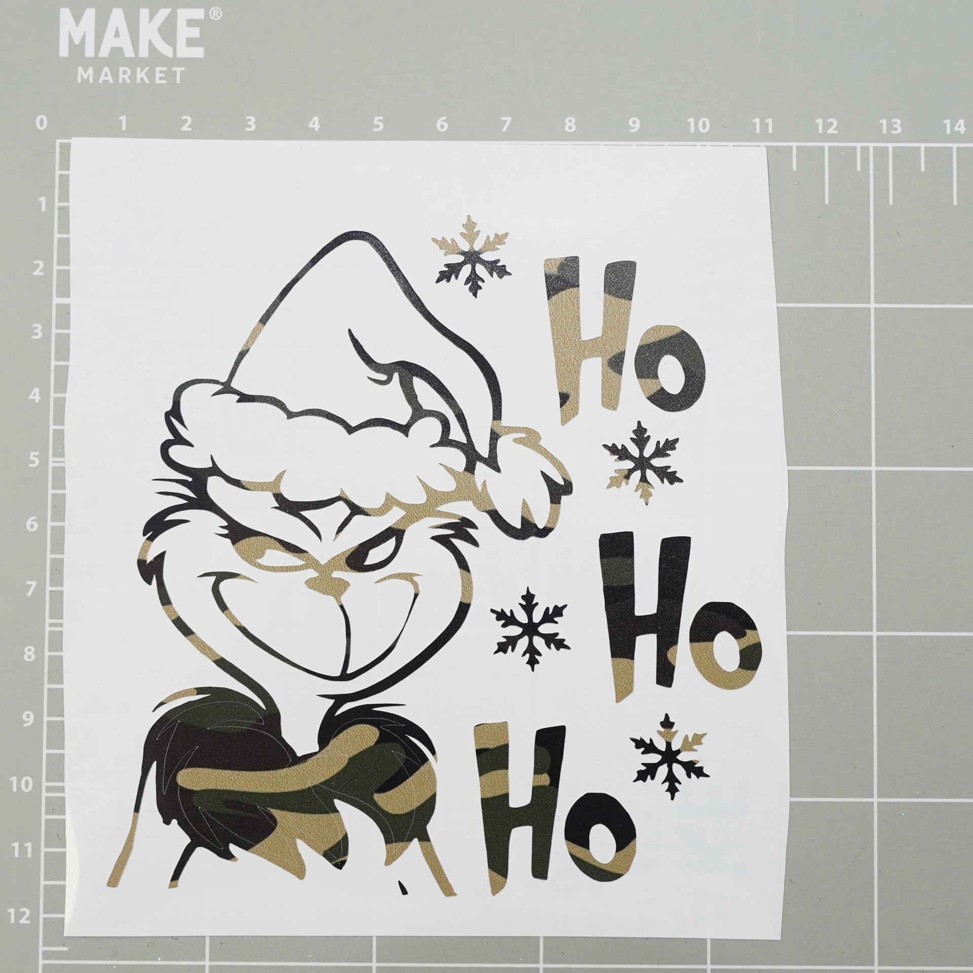 slide 5 of 5, Camouflage Pattern Permanent Vinyl By Make Market, 12 in x 48 in