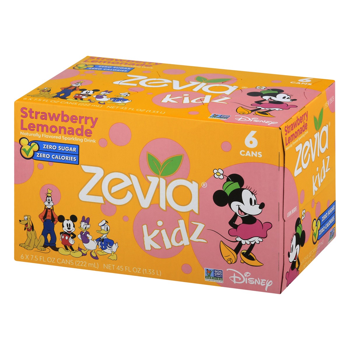 slide 4 of 9, Zevia Kids Zero Sugar Strawberry Lemon Sparkling Drink - 6 ct, 6 ct