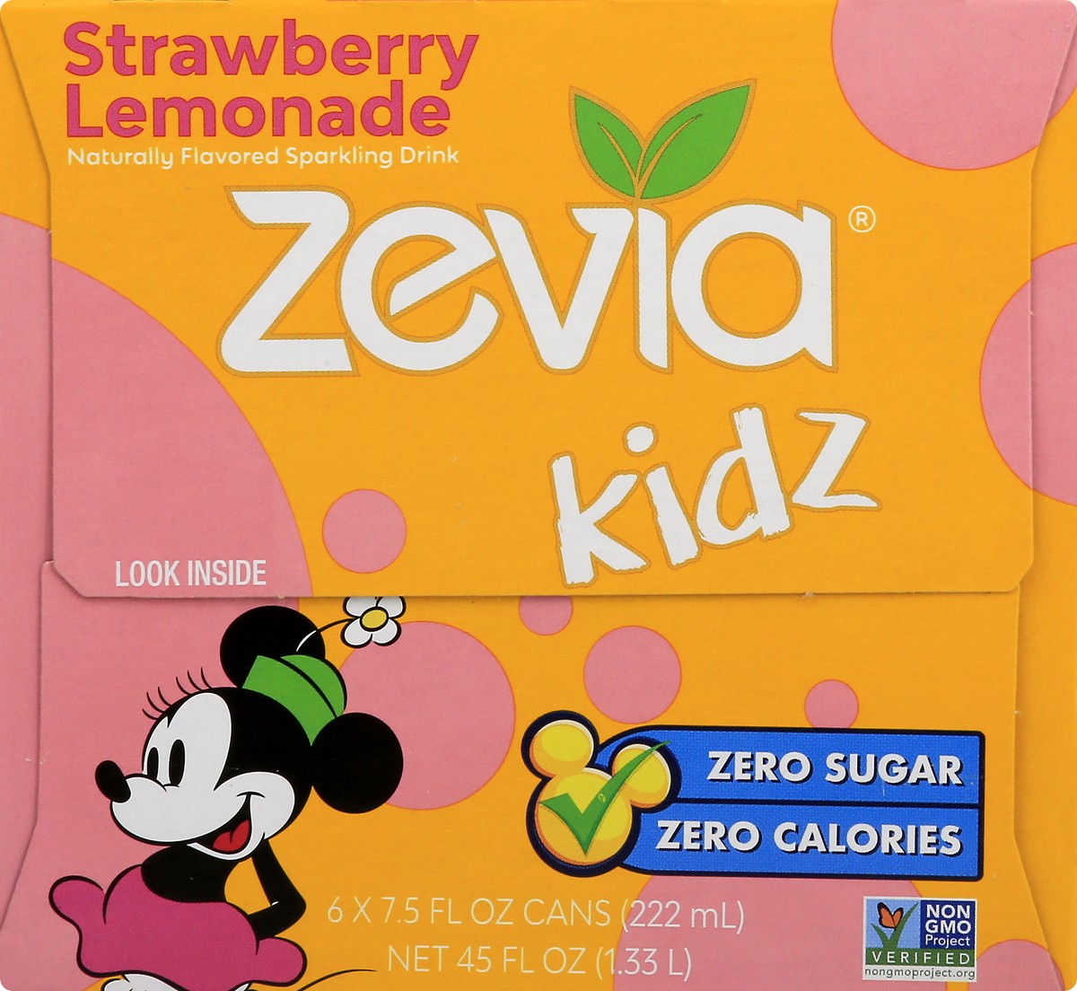 slide 5 of 9, Zevia Kids Zero Sugar Strawberry Lemon Sparkling Drink 6 - 7.5 fl oz Cans, 6 ct