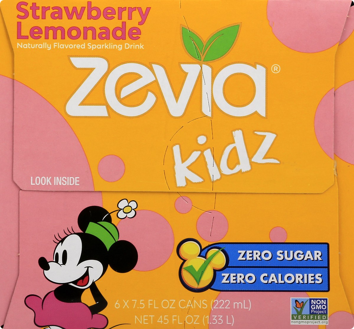 slide 6 of 9, Zevia Kids Zero Sugar Strawberry Lemon Sparkling Drink 6 - 7.5 fl oz Cans, 6 ct