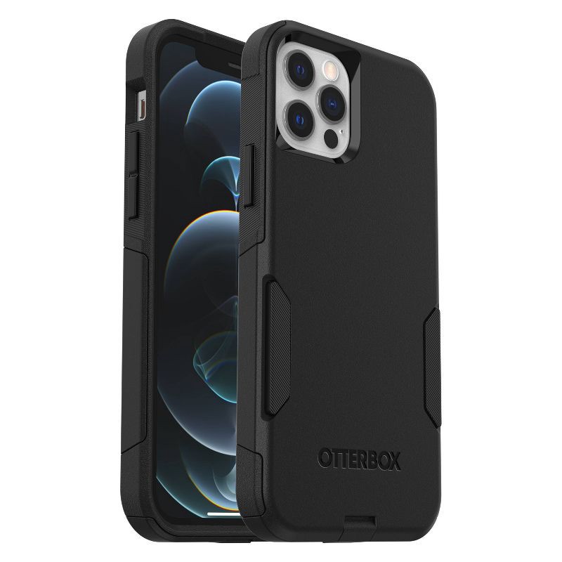 slide 3 of 7, OtterBox Apple iPhone 12/iPhone 12 Pro Commuter Series - Black: Bump-Resistant Cover, 1 ct