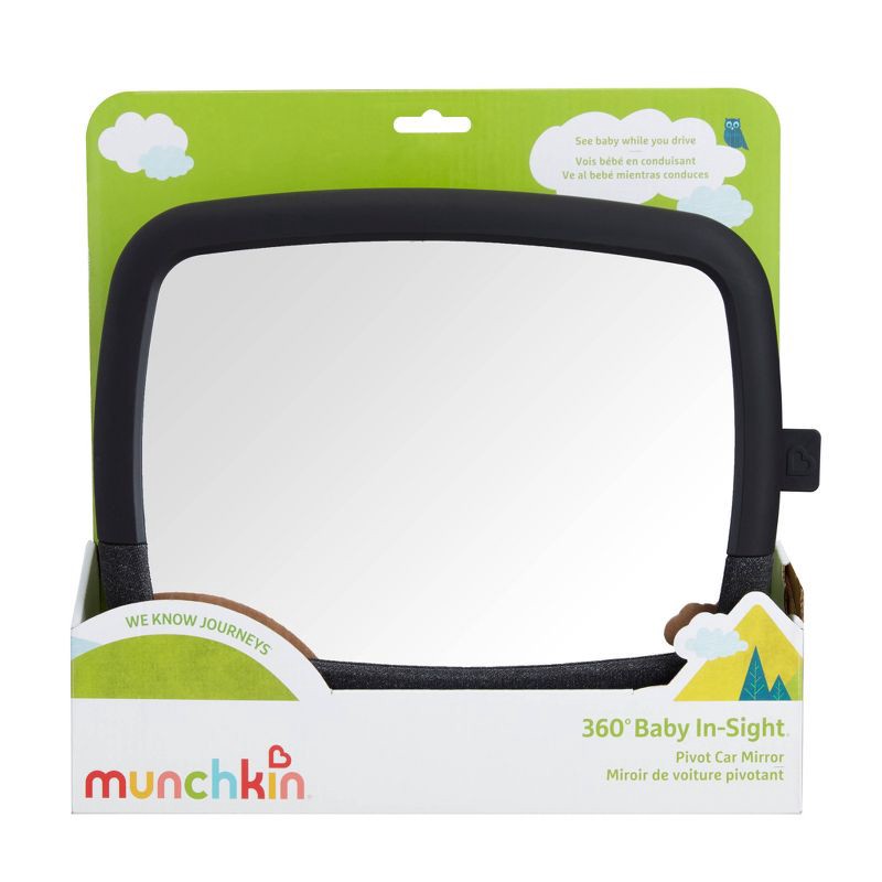 slide 8 of 10, Munchkin Brica 360° Pivot Baby In-Sight Adjustable Car Mirror - Black, 1 ct