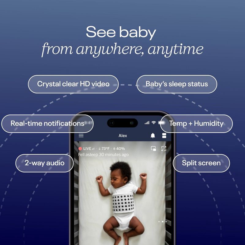 slide 3 of 9, Nanit Pro Smart Baby Monitor & Wall Mount, 1 ct