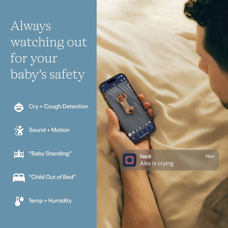 slide 4 of 13, Nanit Pro Smart Baby Monitor & Wall Mount, 1 ct