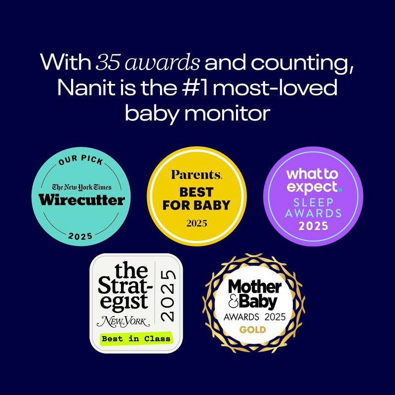 slide 7 of 9, Nanit Pro Smart Baby Monitor & Wall Mount, 1 ct