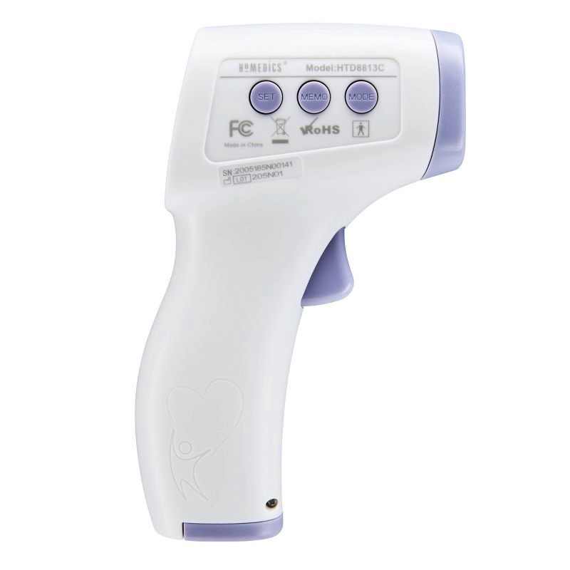 slide 3 of 6, HoMedics No Contact Infrared Digital Thermometer for Body, Food, Liquid, and Room, 1 ct