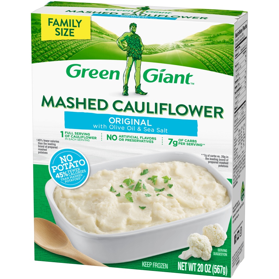 slide 3 of 8, Green Giant Family Size Original Mashed Cauliflower 20 oz, 20 oz