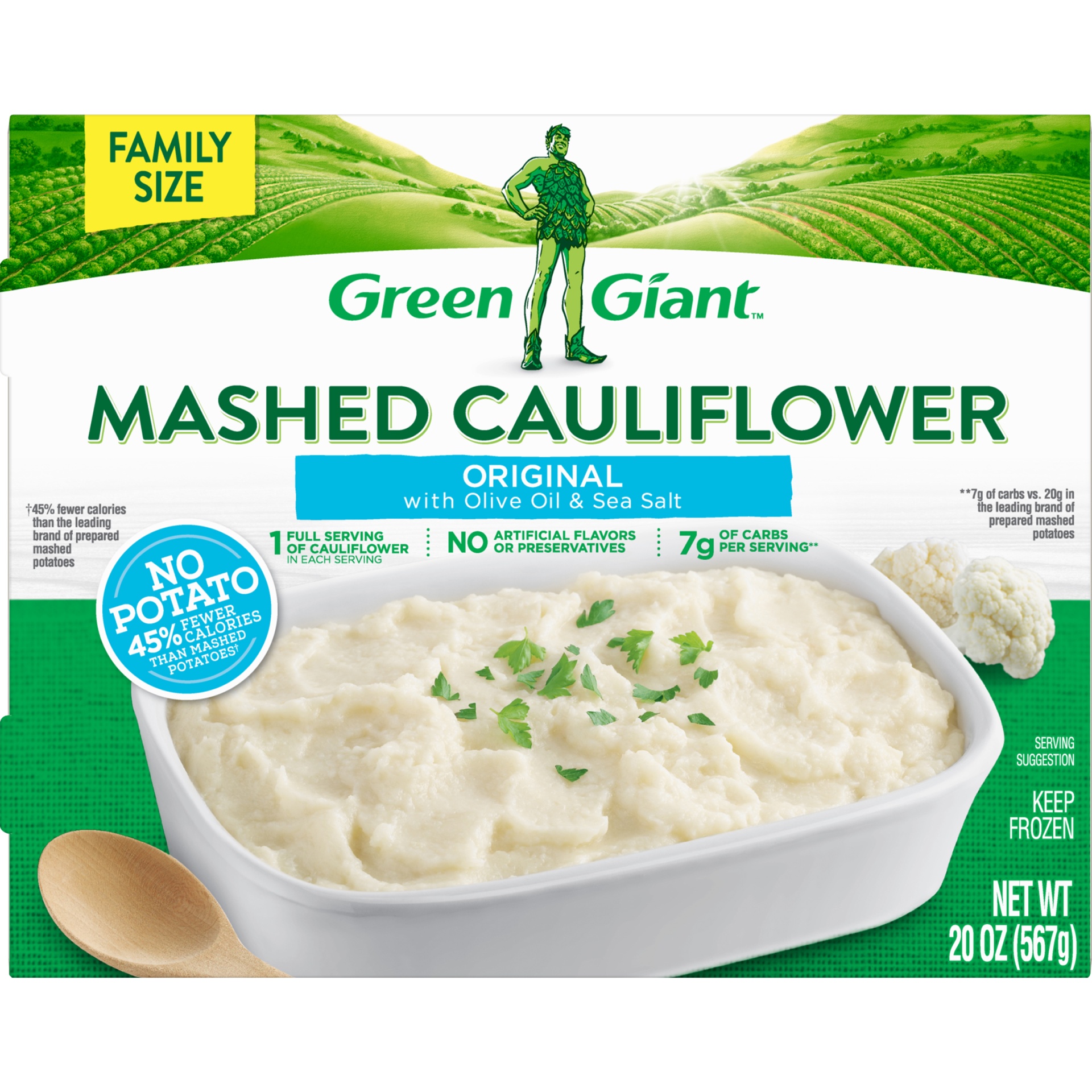 slide 6 of 8, Green Giant Family Size Original Mashed Cauliflower 20 oz, 20 oz
