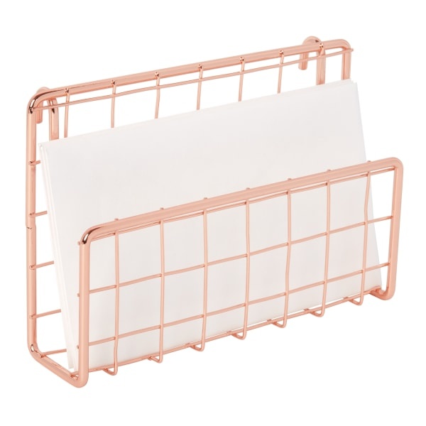 slide 2 of 2, Realspace Rose Gold Wire Hanging Organizer System, Letter Sorter Attachment, 1 ct