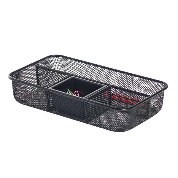 slide 2 of 2, Brenton Studio Black Mesh Small Drawer Organizer, 1 ct