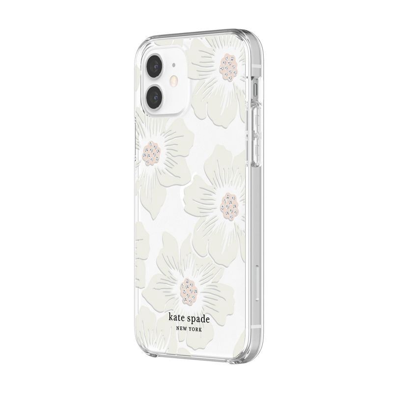 slide 2 of 9, Kate Spade New York Apple iPhone 12/iPhone 12 Pro Protective Case - Hollyhock Floral, 1 ct