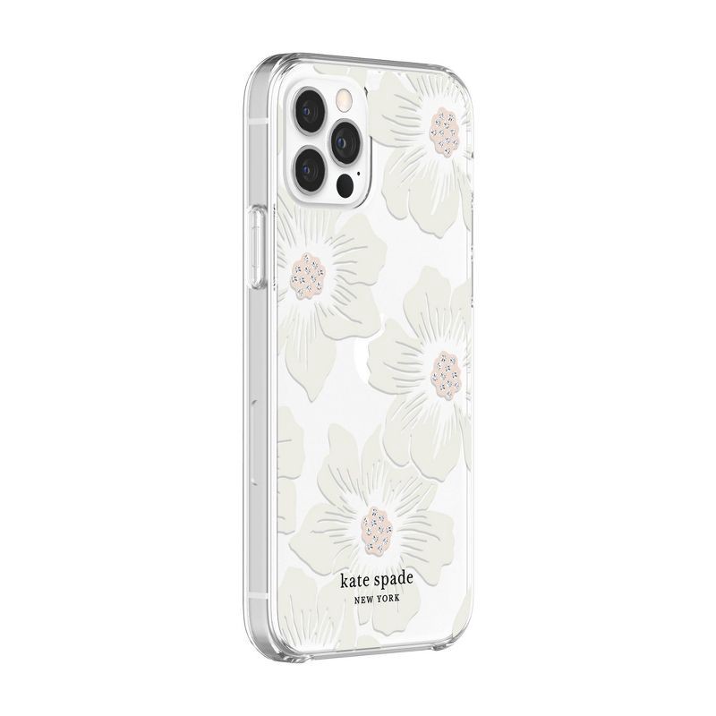 slide 9 of 9, Kate Spade New York Apple iPhone 12/iPhone 12 Pro Protective Case - Hollyhock Floral, 1 ct