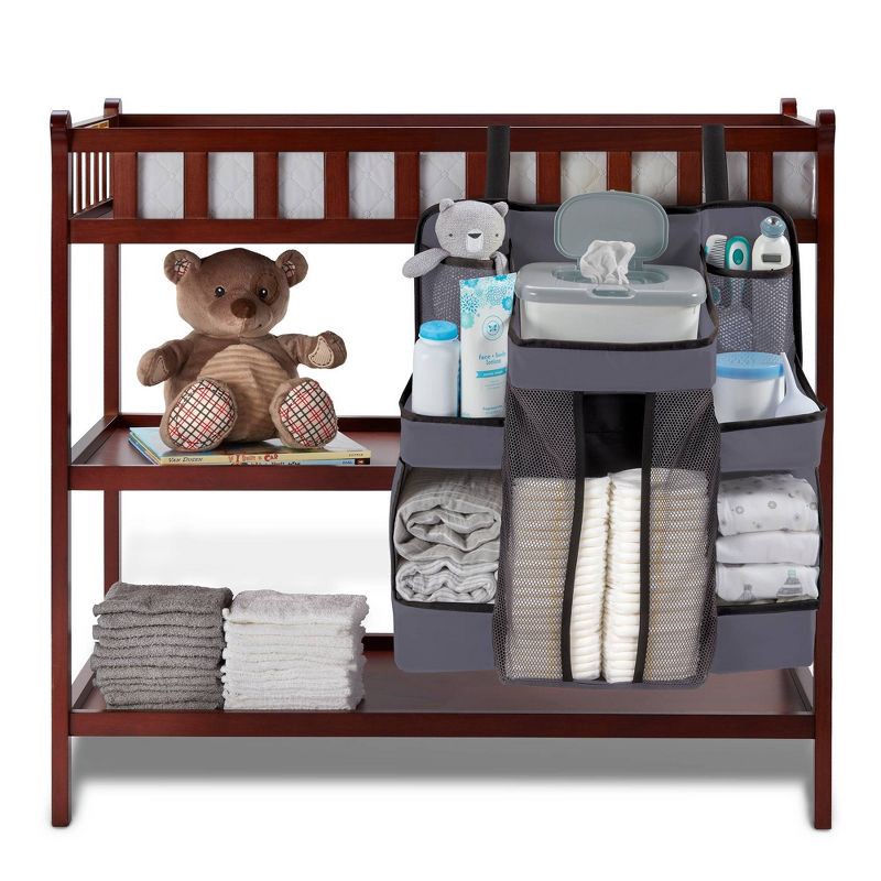 slide 5 of 7, L.A. Baby LA Baby Diaper Caddy and Nursery Organizer for Baby's Essentials - Gray, 1 ct