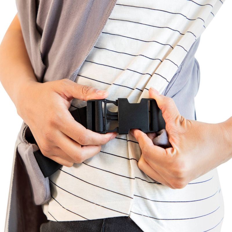 slide 5 of 12, Moby Easy-Wrap Baby Carrier - Smoked Pearl, 1 ct