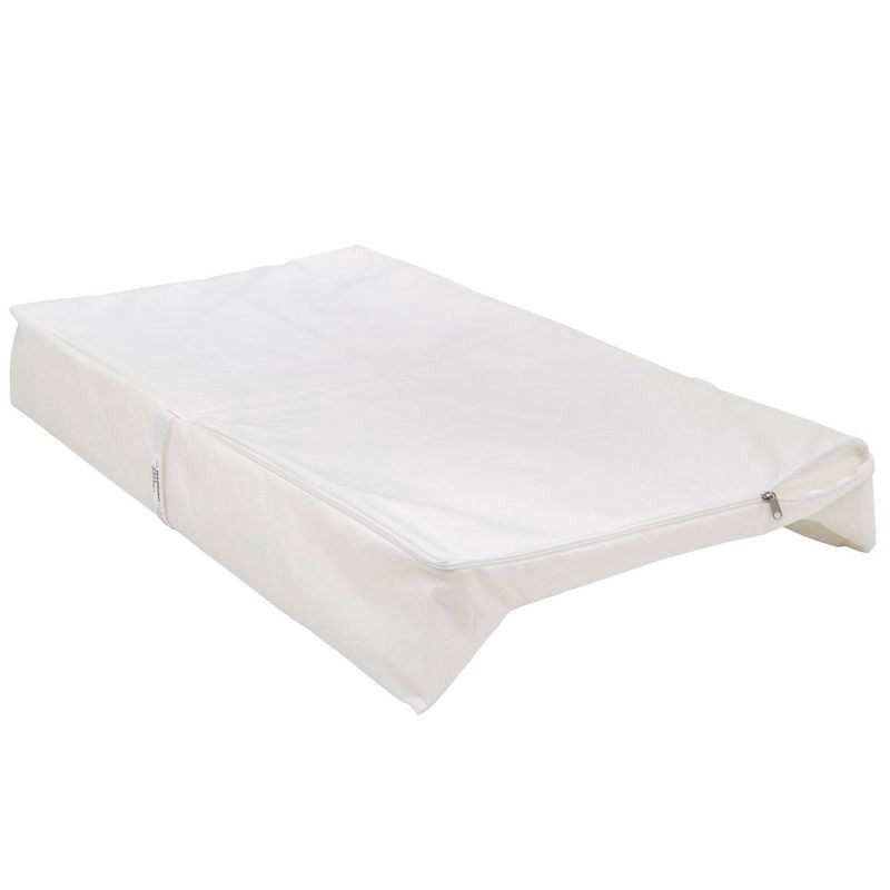 slide 4 of 5, Serta Foam Contoured Changing Pad with Waterproof Cover - White, 1 ct