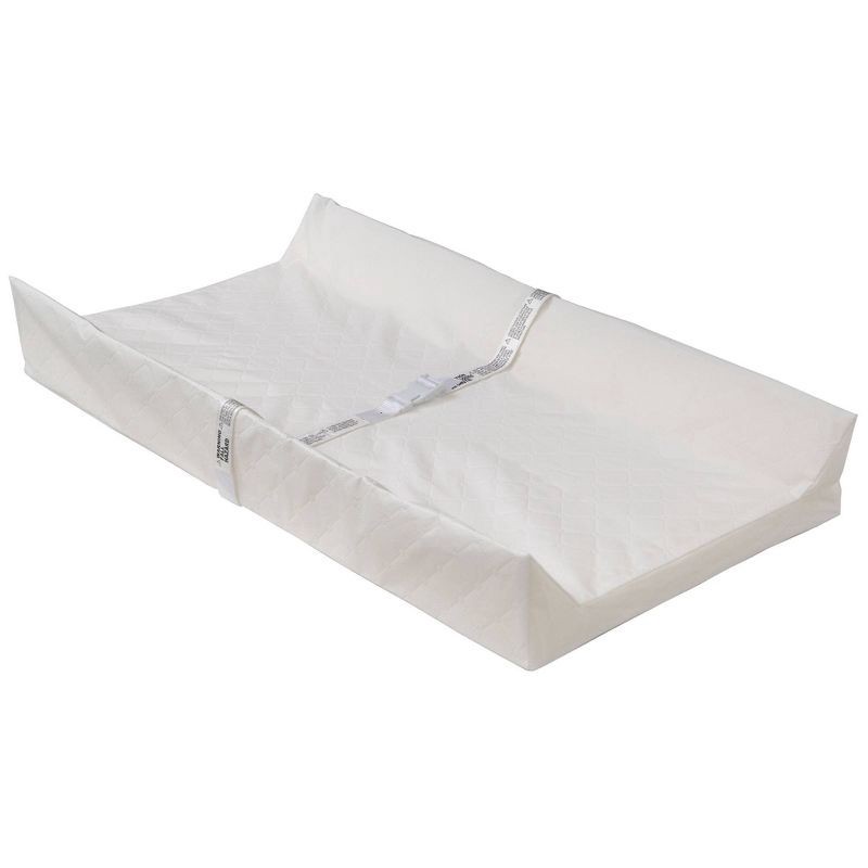 slide 1 of 5, Serta Foam Contoured Changing Pad with Waterproof Cover - White, 1 ct
