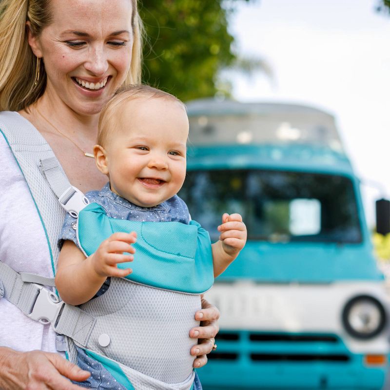 slide 8 of 11, Infantino Flip 4-In-1 Convertible Baby Carrier - Teal, 1 ct